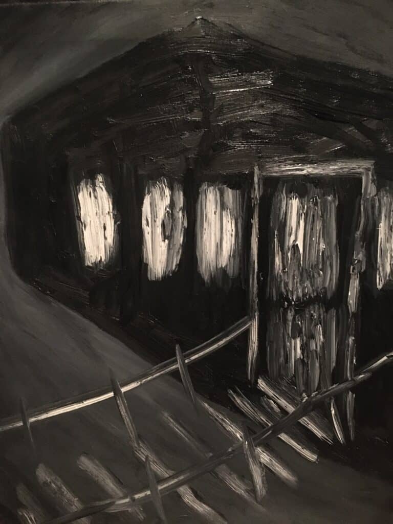 The Black House, oil on canvas, 20 x 16, 2022