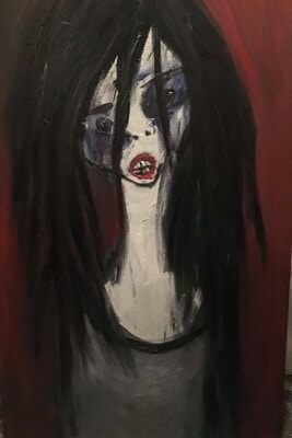 The Wild Girl, oil on canvas, 36 x 24, 2022