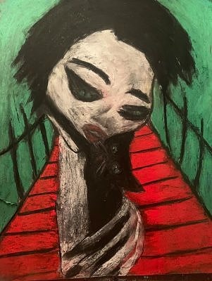 Pastel on paper, 16 x 20 inches, August 2023