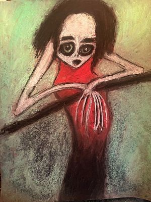 Pastel on paper, 16 x 20 inches, August 2023