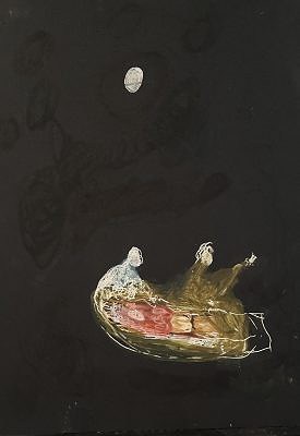 Pen & paint marker on paper, 9 x 12 inches, 2023